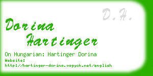 dorina hartinger business card